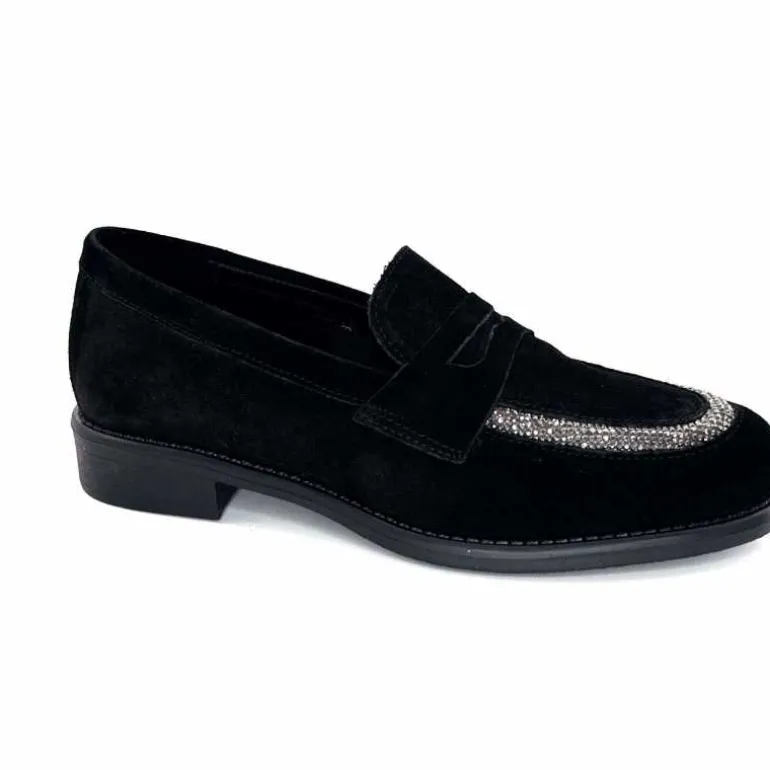 We Do Mocassins Ivoire 11302 J Veau Velour Noir Fashion