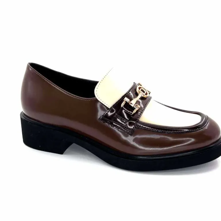 Ivoire0130a Mocassins Ivoire 845328 &amp; Beige Marron Shop