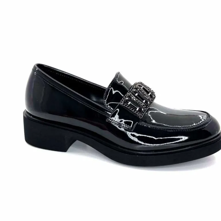 Ivoire0130a Mocassins Ivoire 844926 Noir New