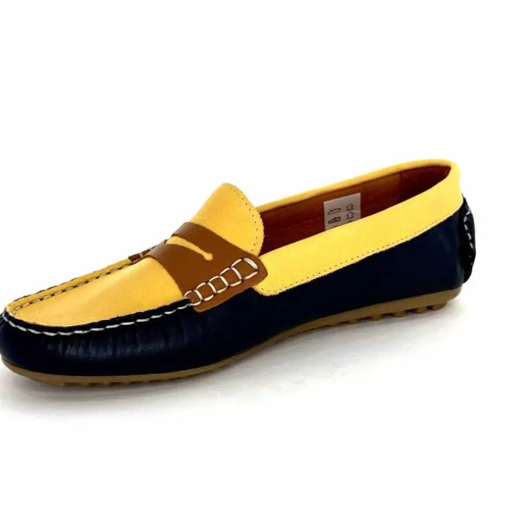 mocassins_ivoire__sauvage_cuir_bleu_marine_jaune_marron_10.webp Ivoire0209b Mocassins Ivoire 10322 Sauvage Cuir Bleu Marine Marron Jaune Sale