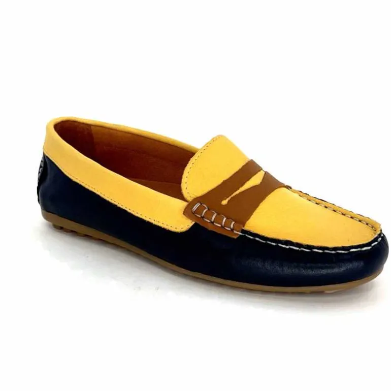 mocassins_ivoire__sauvage_cuir_bleu_marine_jaune_marron_2.webp Ivoire0209b Mocassins Ivoire 10322 Sauvage Cuir Bleu Marine Marron Jaune Sale