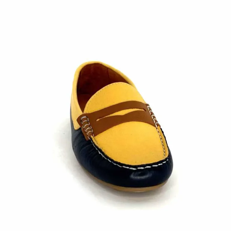 mocassins_ivoire__sauvage_cuir_bleu_marine_jaune_marron_5.webp Ivoire0209b Mocassins Ivoire 10322 Sauvage Cuir Bleu Marine Marron Jaune Sale