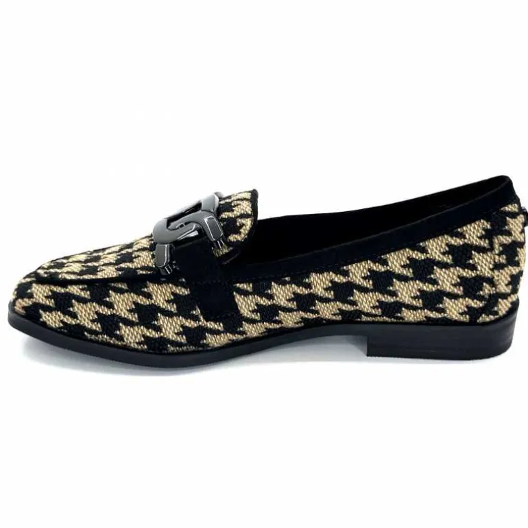 mocassins_ivoire__textile_noir_beige_12.webp Ivoire0317a Mocassins Ivoire 2230127 Textile Beige Noir Best