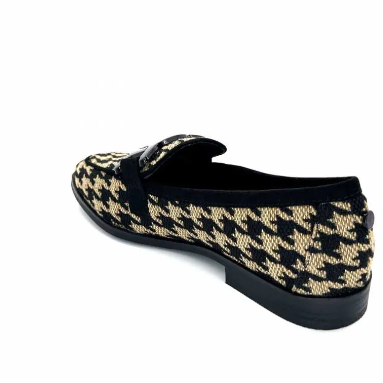 mocassins_ivoire__textile_noir_beige_15.webp Ivoire0317a Mocassins Ivoire 2230127 Textile Beige Noir Best