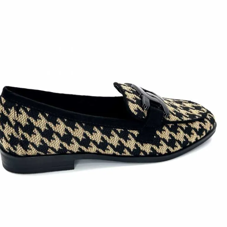 mocassins_ivoire__textile_noir_beige_23.webp Ivoire0317a Mocassins Ivoire 2230127 Textile Beige Noir Best