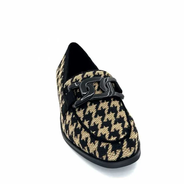 mocassins_ivoire__textile_noir_beige_5.webp Ivoire0317a Mocassins Ivoire 2230127 Textile Beige Noir Best