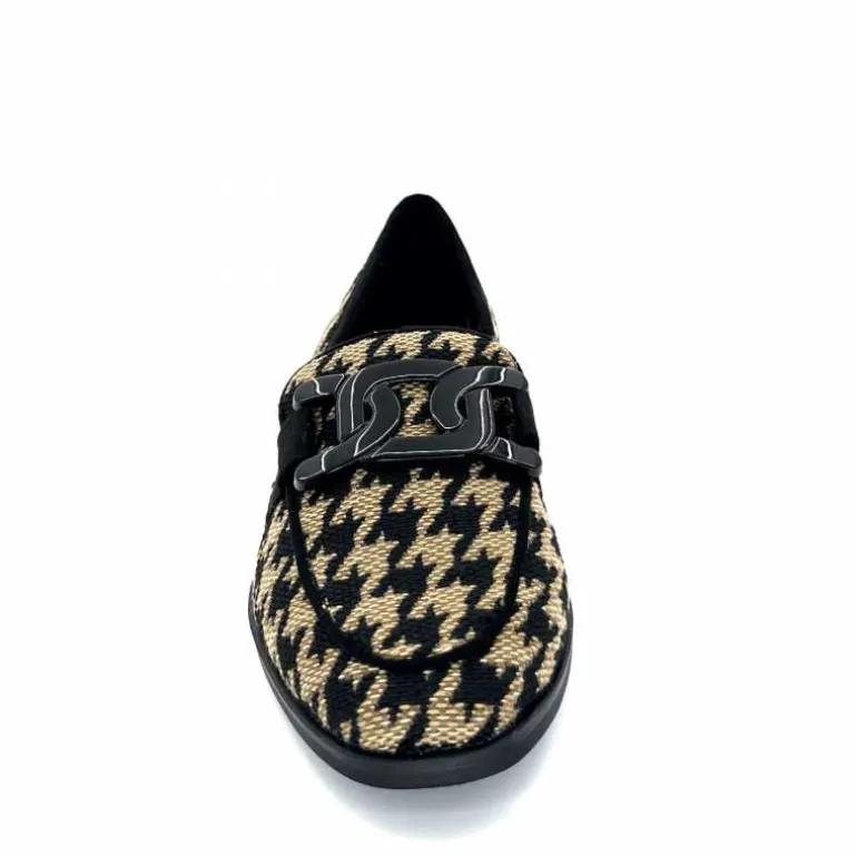mocassins_ivoire__textile_noir_beige_6.webp Ivoire0317a Mocassins Ivoire 2230127 Textile Beige Noir Best