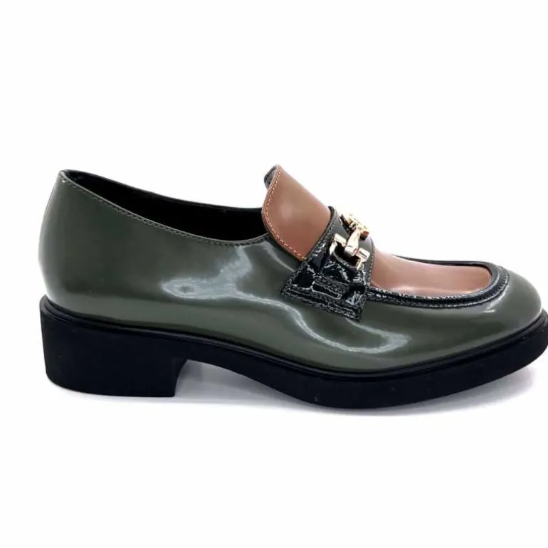 Ivoire0130a Mocassins Ivoire 845328 &amp; Marron Vert Store