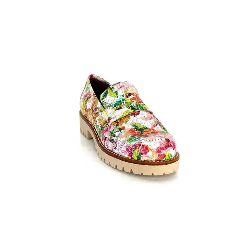 mocassins_ivoire_cv_cuir_imprim_multicolore_4.webp Ivoire0036a Mocassins Ivoire Cv5608 Cuir Imprimé Multicolore Fashion