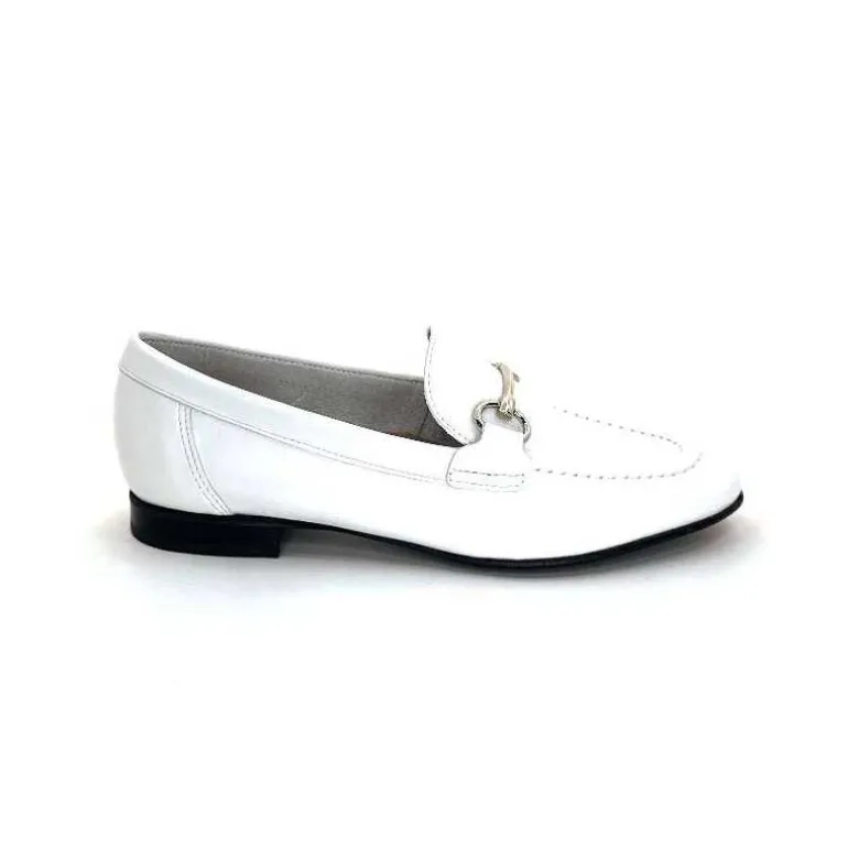 Ivoire0236a Mocassins Ivoire 54564dl Cuir Blanc Cheap