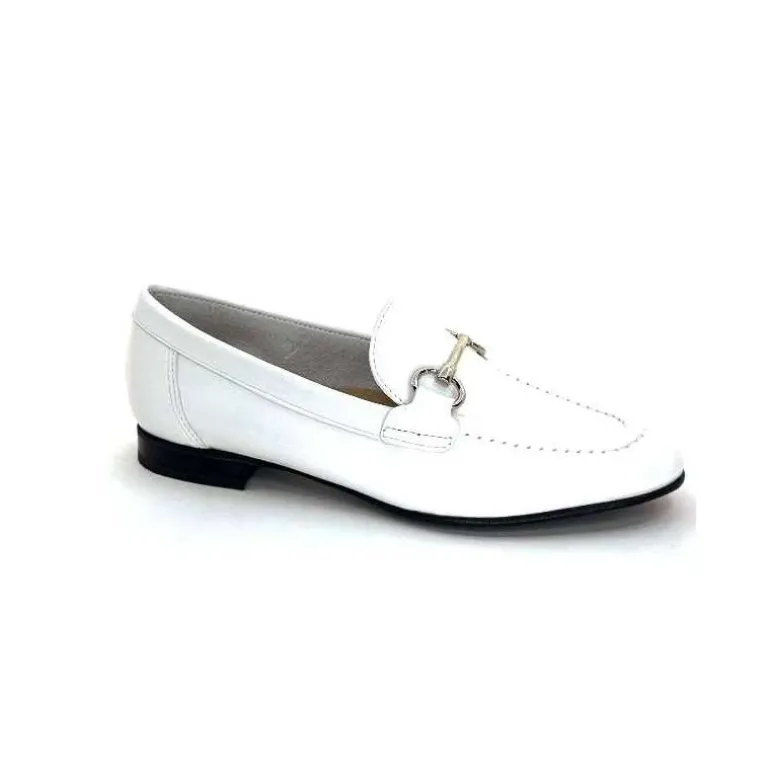 Ivoire0236a Mocassins Ivoire 54564dl Cuir Blanc Cheap