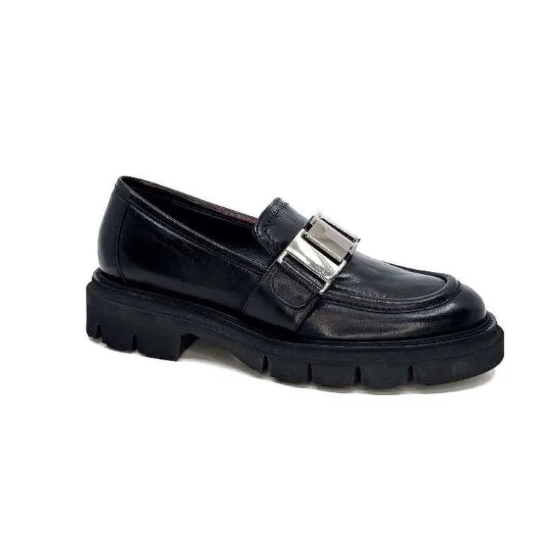 Ivoire0347b Mocassins Ivoire K187 Cuir Noir Best