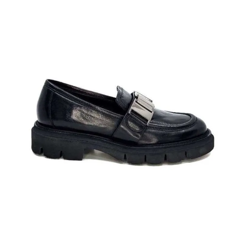 Ivoire0347b Mocassins Ivoire K187 Cuir Noir Best