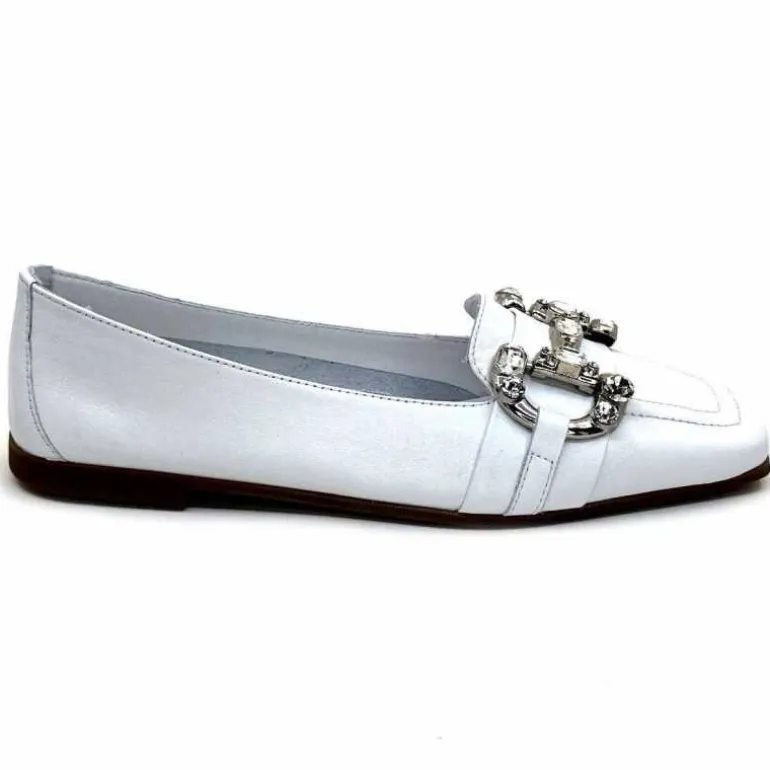 398-ivoire Mocassins Ivoire 1m23035 Cuir Blanc Cheap