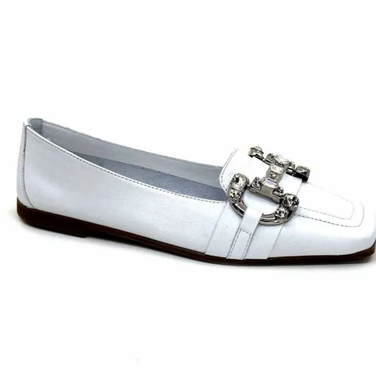 398-ivoire Mocassins Ivoire 1m23035 Cuir Blanc Cheap