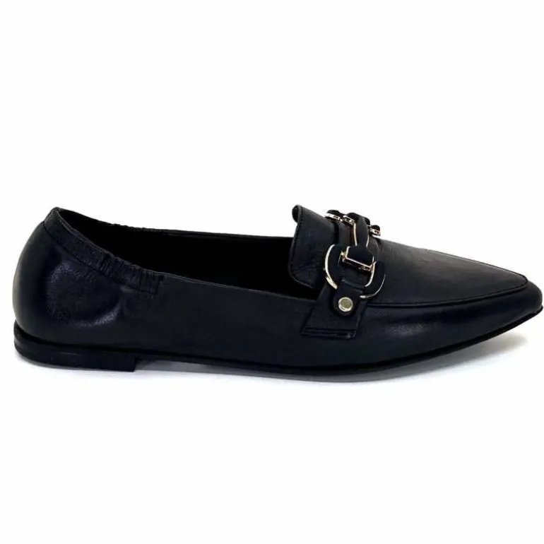398-ivoire Mocassins Ivoire M24066 ZB Cuir Noir Clearance