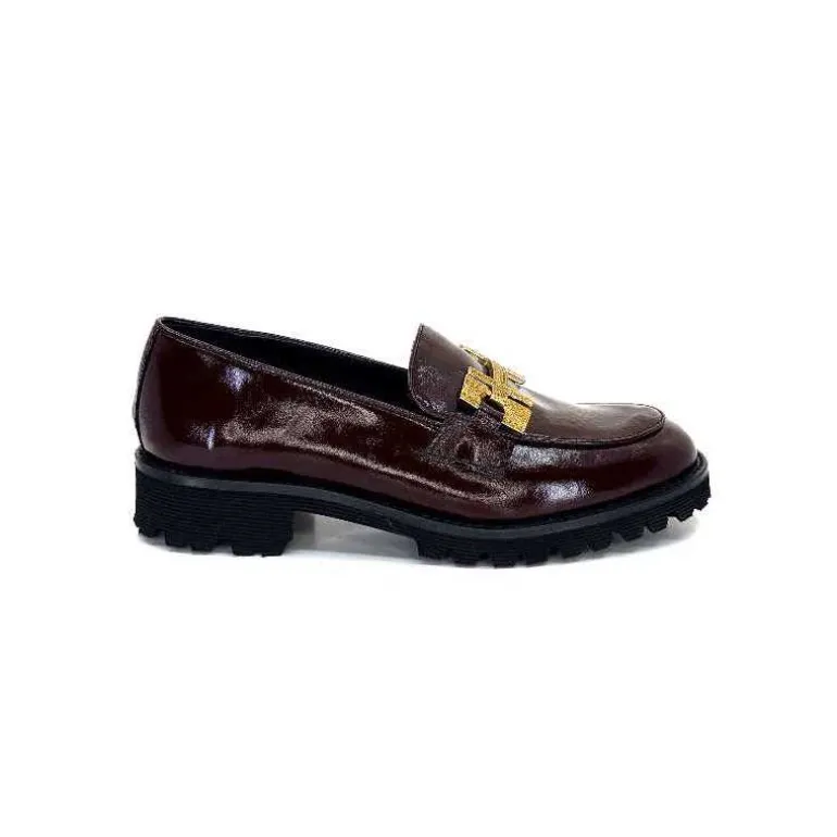 JHay Mocassins 1155 Cuir Bordeaux Fashion
