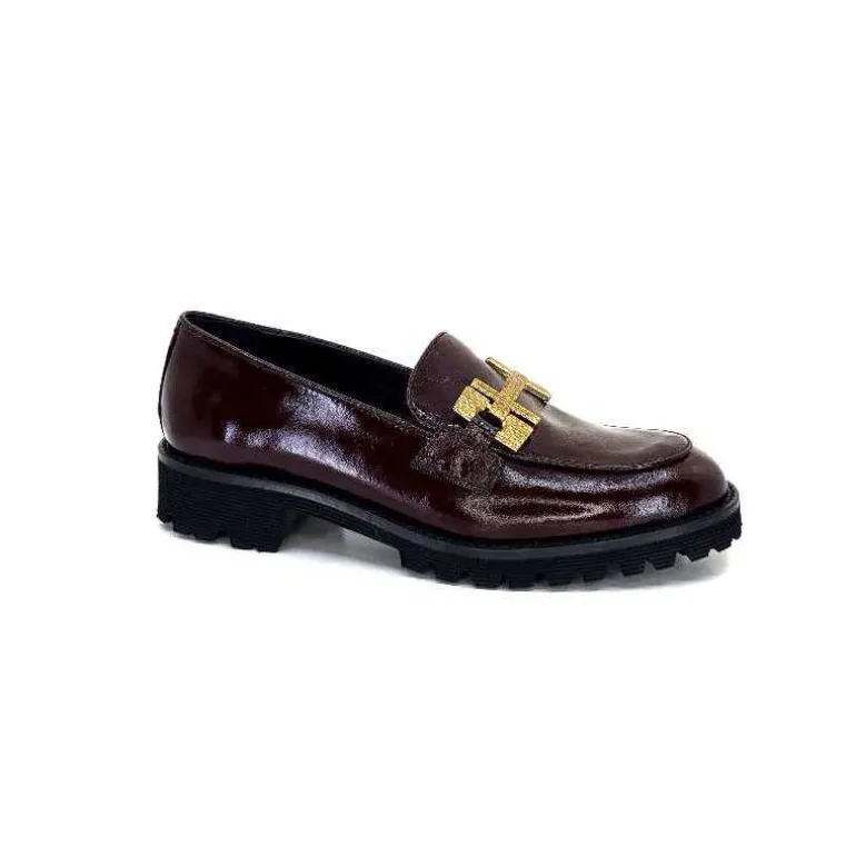JHay Mocassins 1155 Cuir Bordeaux Fashion