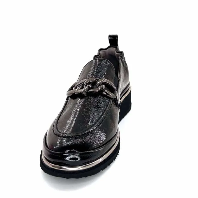 mocassins_lger_xsa__cuir_vernis_noir_7.webp XSA Mocassins Léger 9922 Cuir Vernis Noir Fashion