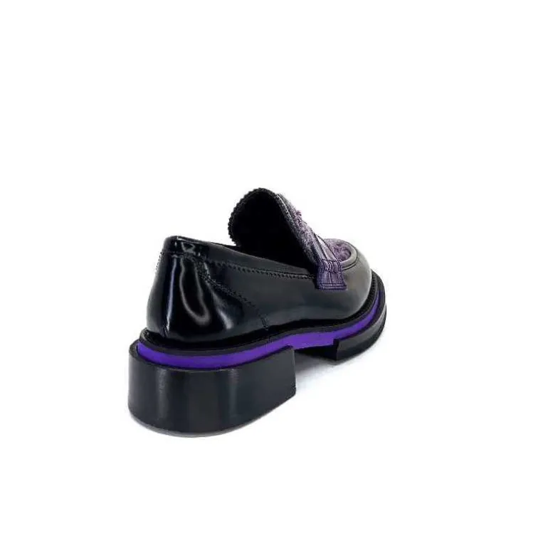 mocassins_pertini__d_cuir_noir_violet_20.webp Pertini Mocassins 32416 D7 Cuir Violet Noir Flash Sale