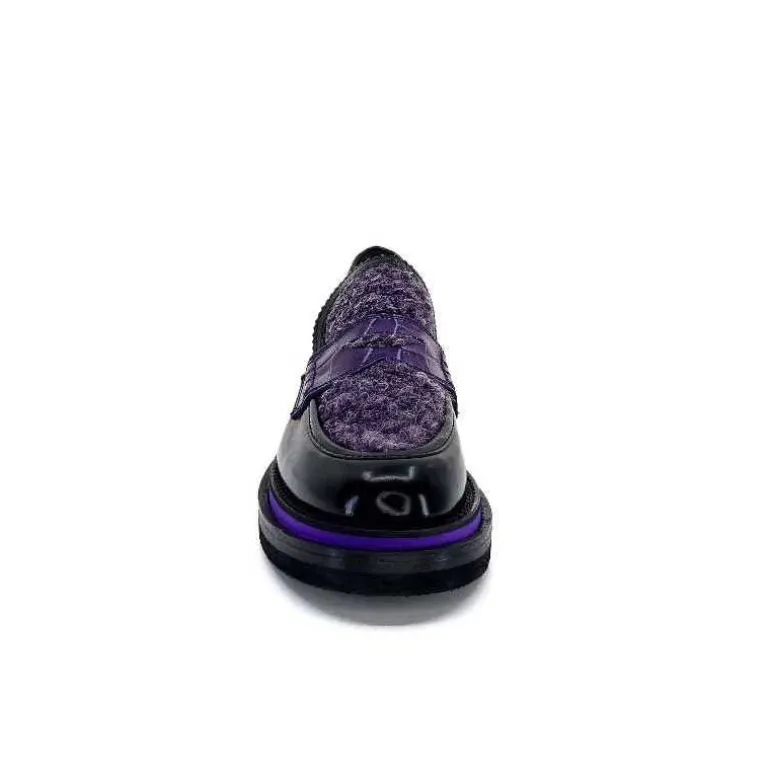 mocassins_pertini__d_cuir_noir_violet_6.webp Pertini Mocassins 32416 D7 Cuir Violet Noir Flash Sale