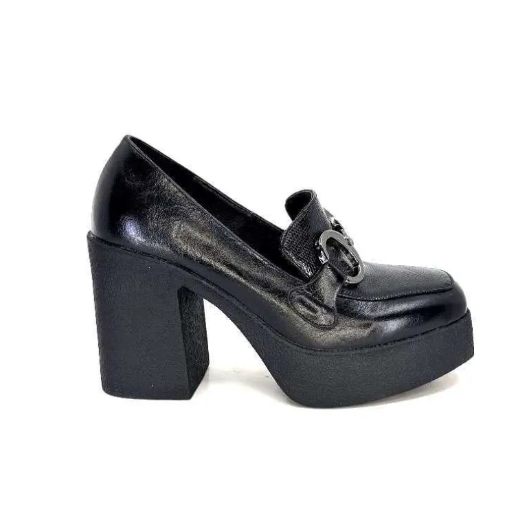 noa harmon Mocassins Trotteurs 9555-06 Roco Cuir Noir Fashion
