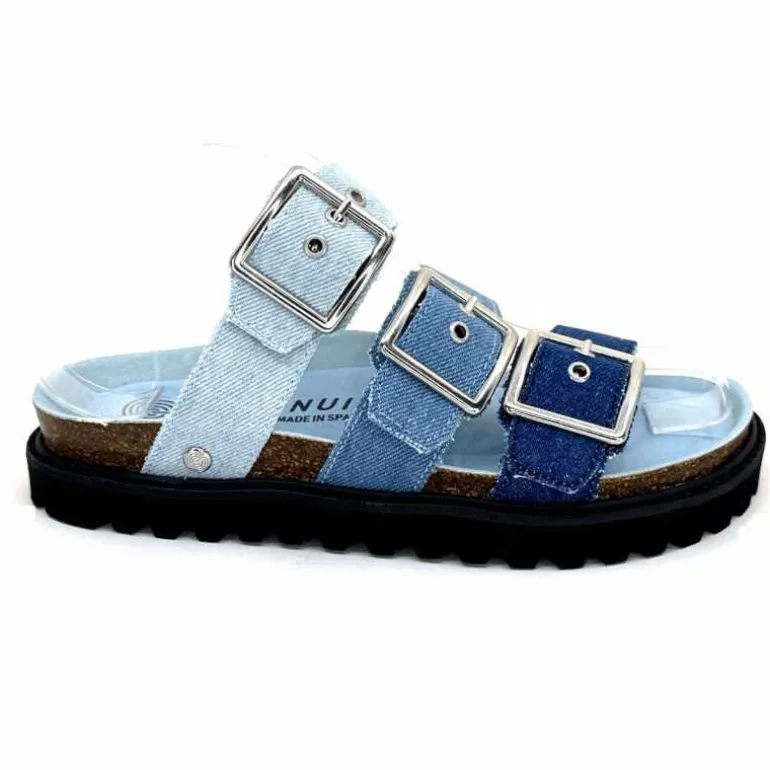 genuins factory s.l Mules Genuins G105685 Textile Denim Bleu Clearance