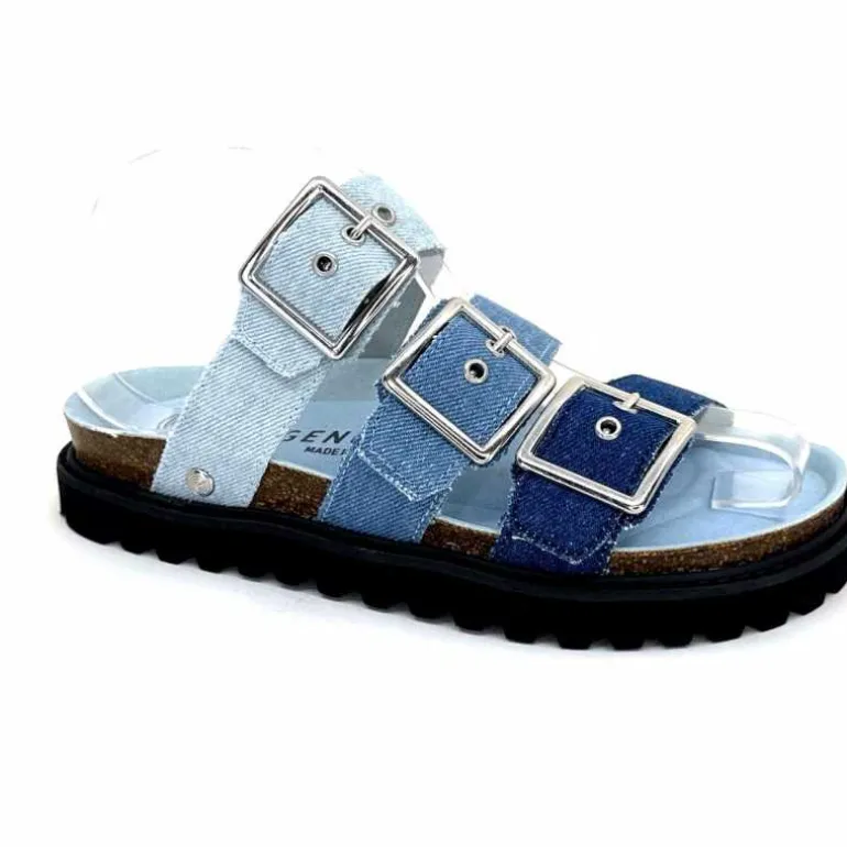 genuins factory s.l Mules Genuins G105685 Textile Denim Bleu Clearance
