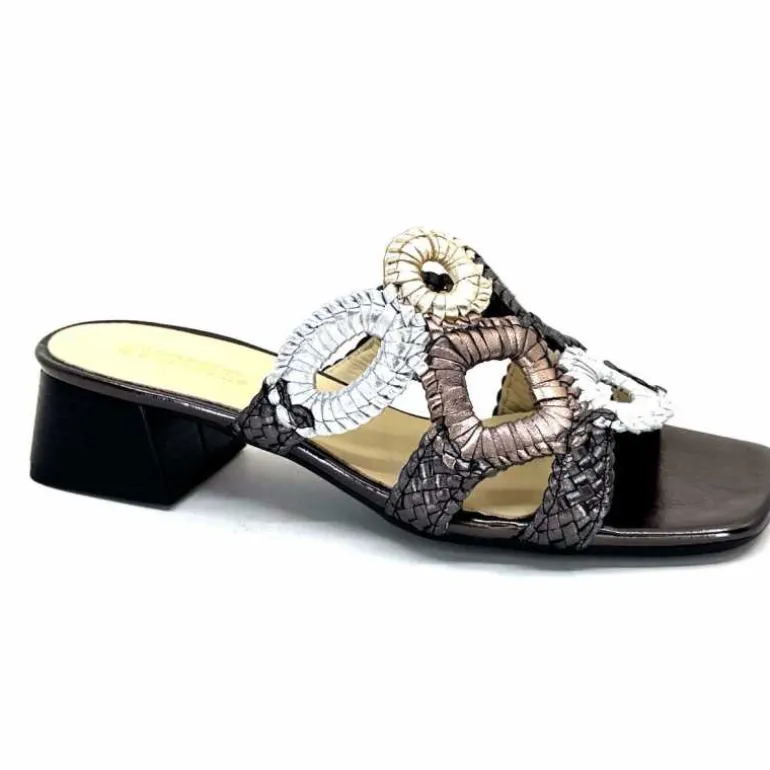 Ivoire0303 Mules Ivoire 21036 Cuir Anthracite Best Sale