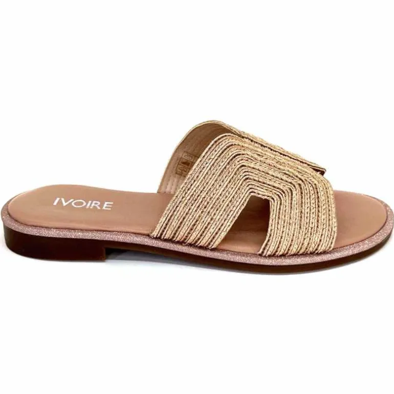 Ivoire0351a Mules Ivoire 161902 Textile Cipria Nude Online