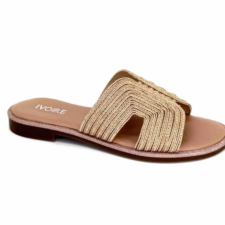 Ivoire0351a Mules Ivoire 161902 Textile Cipria Nude Online