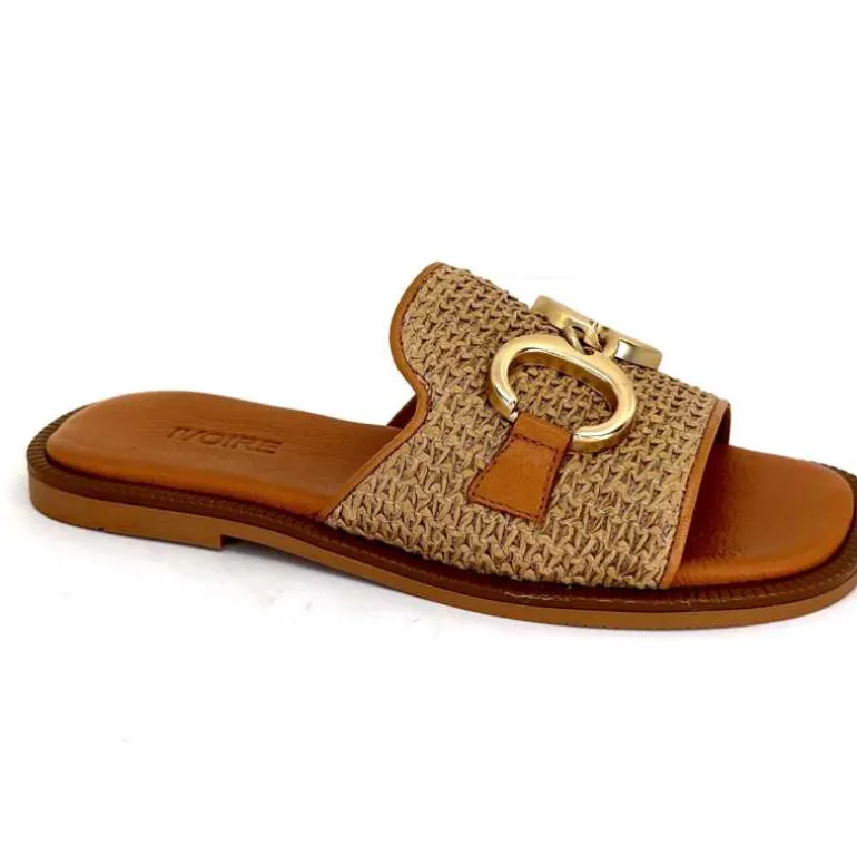 382-ivoire Mules Ivoire Tml 49T Raffia Coconut Flash Sale