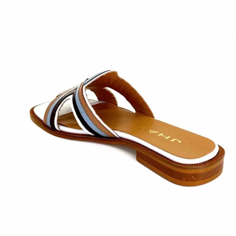 mules_jhay__cuir_bleu_marron_blanc_15.webp JHay Mules 2305 Cuir Marron Blanc Bleu Store