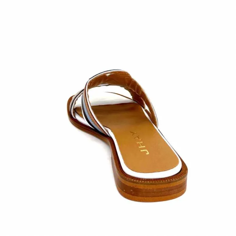 mules_jhay__cuir_bleu_marron_blanc_17.webp JHay Mules 2305 Cuir Marron Blanc Bleu Store