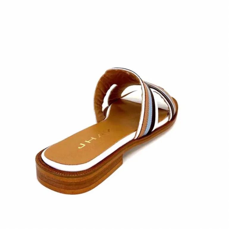 mules_jhay__cuir_bleu_marron_blanc_20.webp JHay Mules 2305 Cuir Marron Blanc Bleu Store