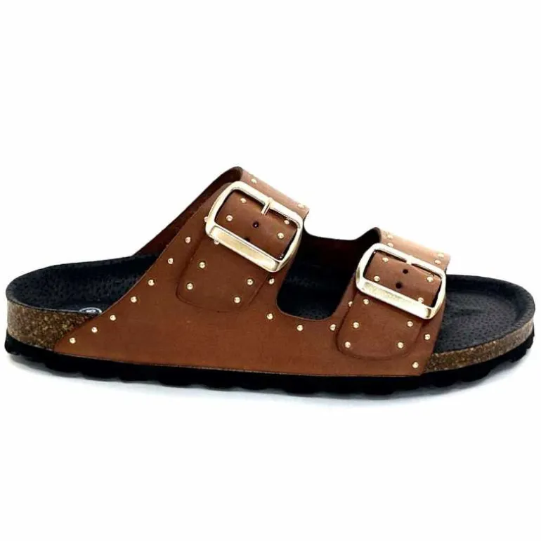 Ivoire0473a Mules Plagettes Ivoire 11.71.13843.410 Cuir Marron Hot