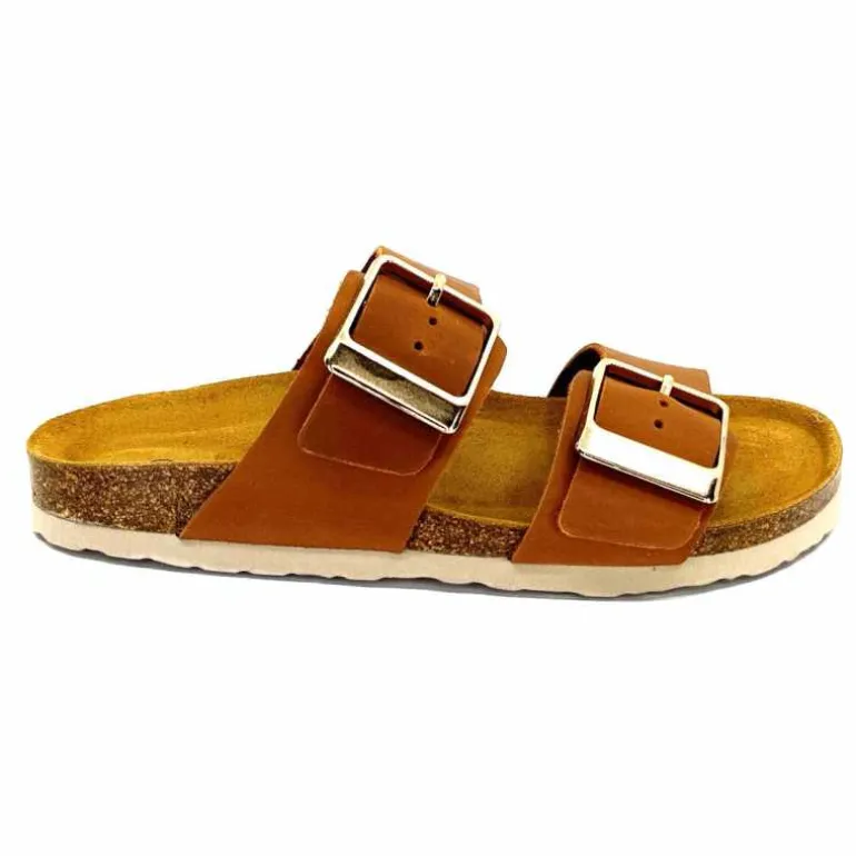 Ivoire0098a Mules Plagettes Ivoire 2011.179 Cuir Marron Shop