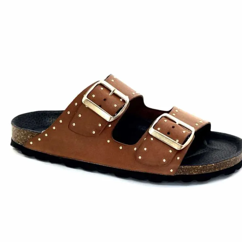 Ivoire0473a Mules Plagettes Ivoire 11.71.13843.410 Cuir Marron Hot