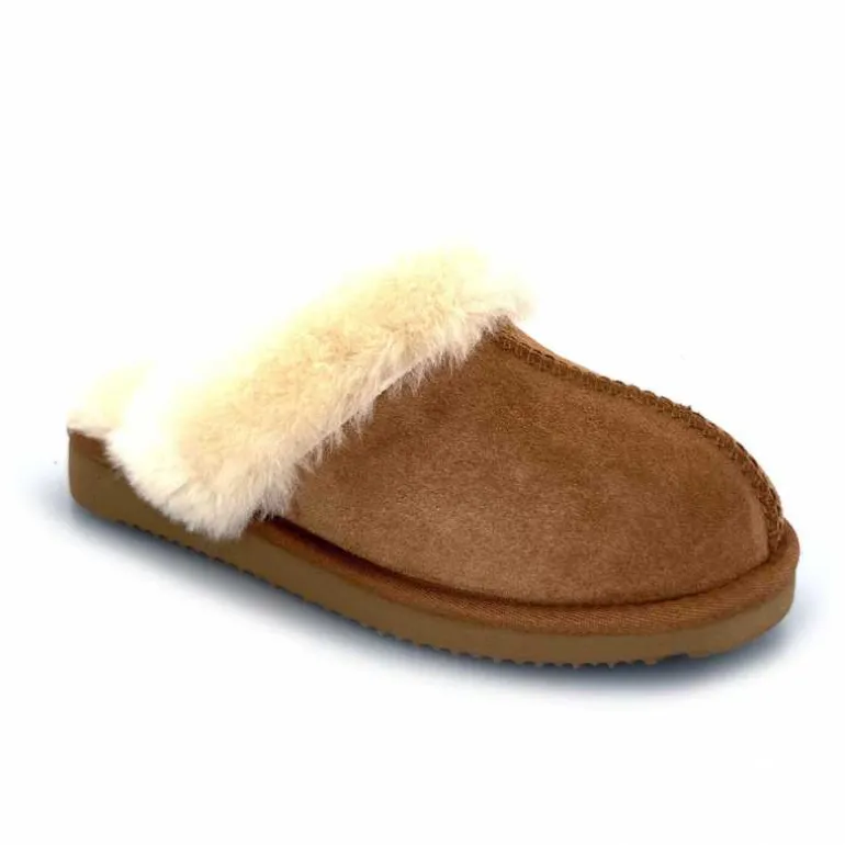 pantoufles_sweet_heritage_luge_daim_camel_2.webp sweet heritage Pantoufles Luge Daim Camel Store