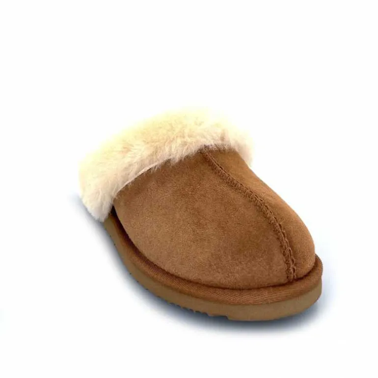 pantoufles_sweet_heritage_luge_daim_camel_4.webp sweet heritage Pantoufles Luge Daim Camel Store