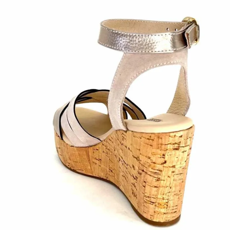 sandales__compenses_nerogiardini__d_cuir_mtal_daim_gris_16.webp Nero Giardini Sandales à Compensées NeroGiardini 410610 D677 Cuir Métal Daim Gris GrisClair Best Sale