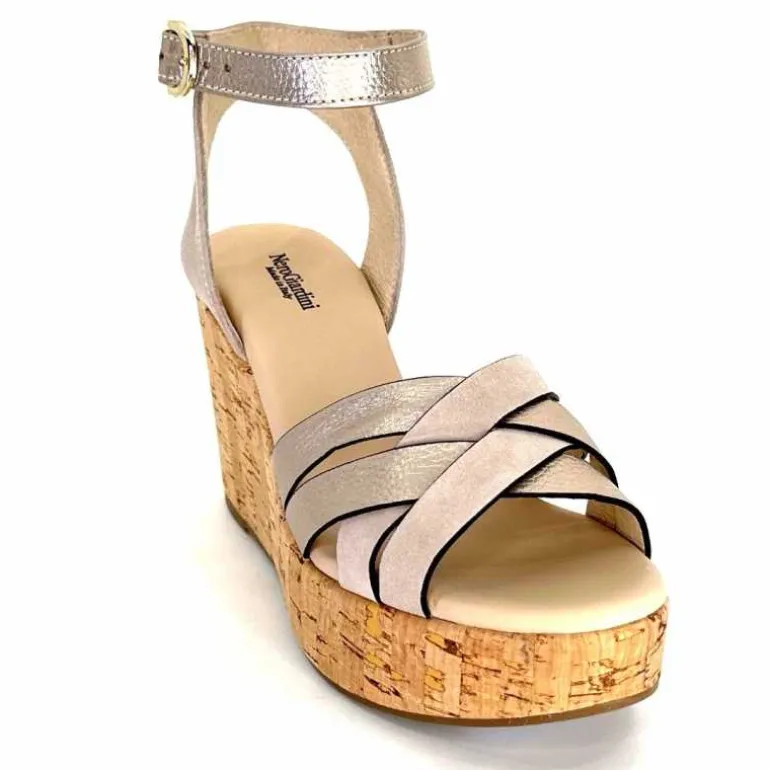 sandales__compenses_nerogiardini__d_cuir_mtal_daim_gris_4.webp Nero Giardini Sandales à Compensées NeroGiardini 410610 D677 Cuir Métal Daim Gris GrisClair Best Sale