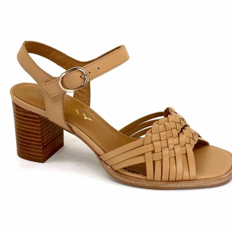 JHay Sandales à Talon 2688 Cuir Natur Petalo Taupe Cheap