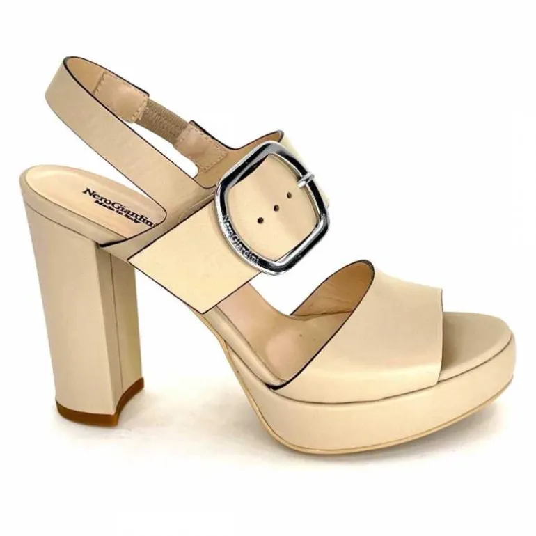Nero Giardini Sandales à Talon NeroGiardini410360Cuir Beige Best