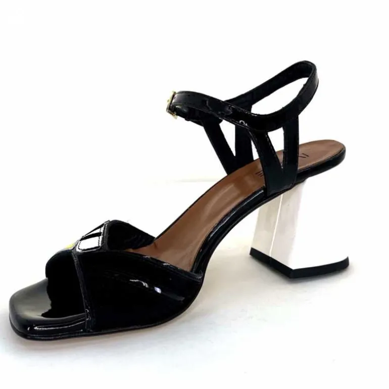sandales__talons_ivoire_f_portocervo_cuir_vernis_noir_blanc_jaune_daim_noir_10.webp Ivoire0352 Sandales à Talons Ivoire F2102 Portocervo Cuir Vernis Blanc Jaune Daim Noir Clearance