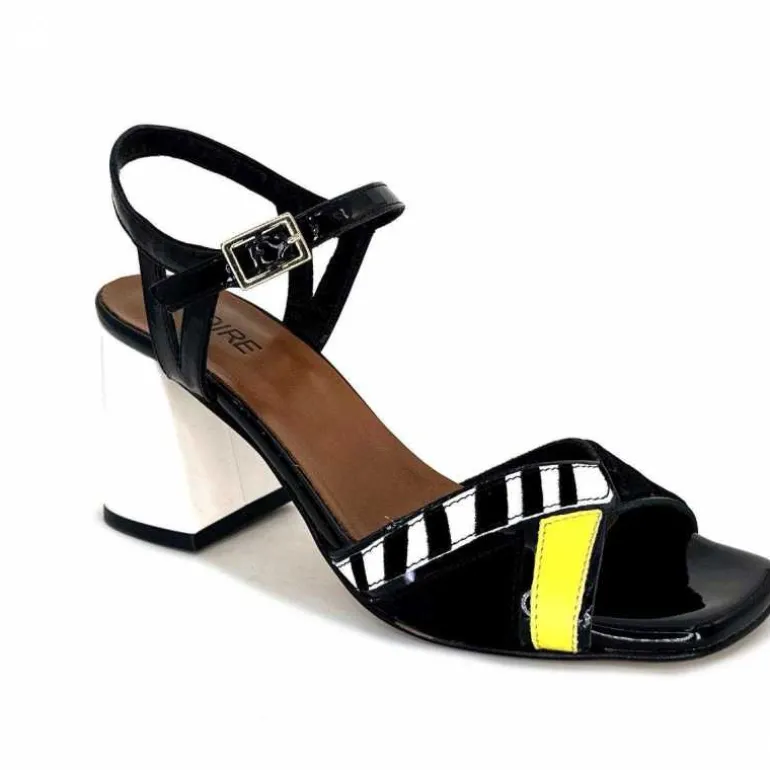 sandales__talons_ivoire_f_portocervo_cuir_vernis_noir_blanc_jaune_daim_noir_2.webp Ivoire0352 Sandales à Talons Ivoire F2102 Portocervo Cuir Vernis Blanc Jaune Daim Noir Clearance