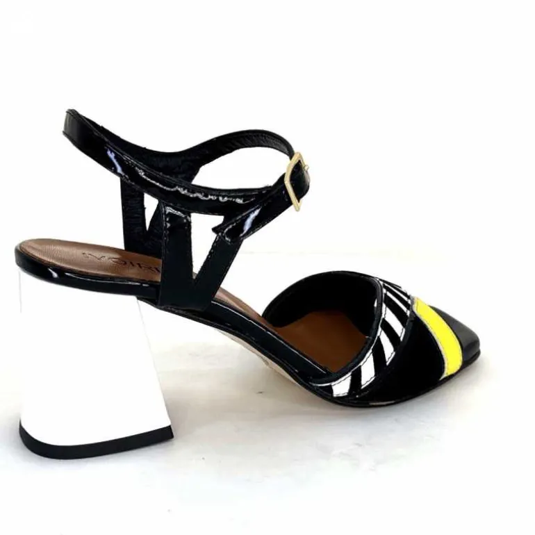 sandales__talons_ivoire_f_portocervo_cuir_vernis_noir_blanc_jaune_daim_noir_22.webp Ivoire0352 Sandales à Talons Ivoire F2102 Portocervo Cuir Vernis Blanc Jaune Daim Noir Clearance