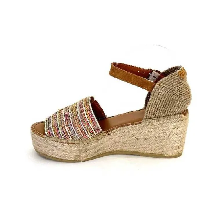 Toni Pons Sandales Compensées Ivet Textile Multicolore Flash Sale