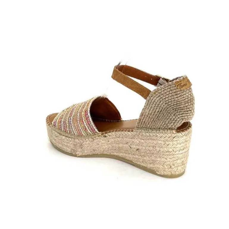 Toni Pons Sandales Compensées Ivet Textile Multicolore Flash Sale