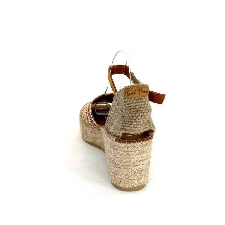 Toni Pons Sandales Compensées Ivet Textile Multicolore Flash Sale